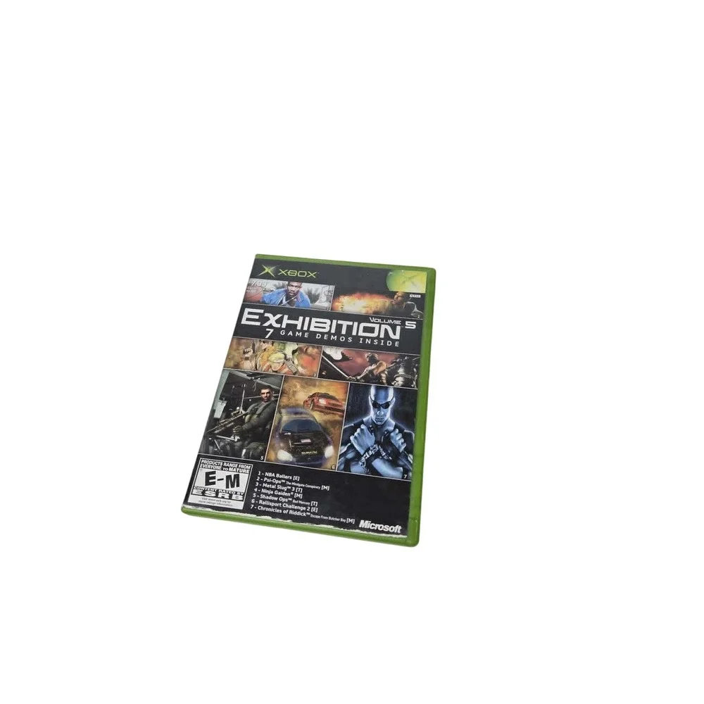 Xbox Exhibition Volume 5 Demo Disc Ninja Gaiden Riddick Metal Slug 3 Microsoft